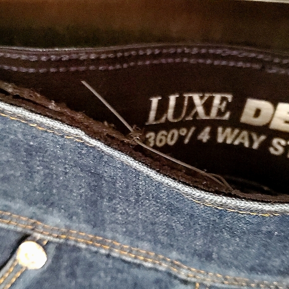 Nygard Luxe Denim Leggings w/ Rhinestone Fade Cuffed Bottoms - Size Small 6-8 - Picture 14 of 14